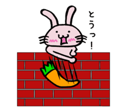 Howahowa rabbit2 sticker #12017637