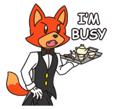 Butler Foxo sticker #12017999