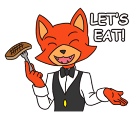 Butler Foxo sticker #12018003