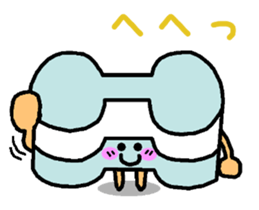 Cute swimming tool us sticker #12018906