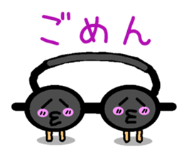 Cute swimming tool us sticker #12018914