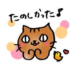 A cat named Torata7 in summer sticker #12018965