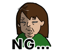 Crazy Unpleasant Lady Sticker sticker #12019208