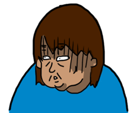 Crazy Unpleasant Lady Sticker sticker #12019216