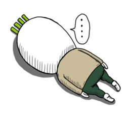 Middle-aged man of the Japanese radish2 sticker #12019258