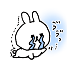 rabbit and bear heartwarming sticker. sticker #12019309
