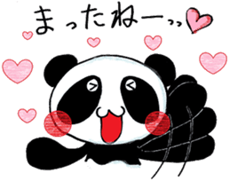 cute panda and pig sticker #12019737