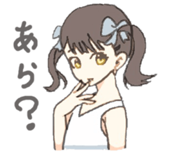 twin-tail girl sticker #12020193