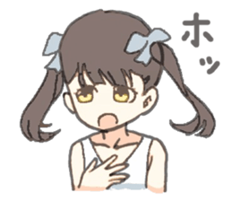 twin-tail girl sticker #12020197