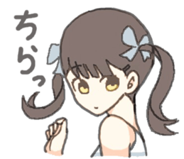 twin-tail girl sticker #12020200