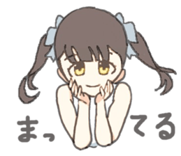 twin-tail girl sticker #12020211