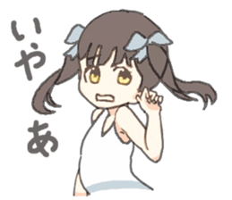 twin-tail girl sticker #12020216