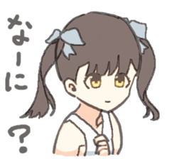 twin-tail girl sticker #12020217