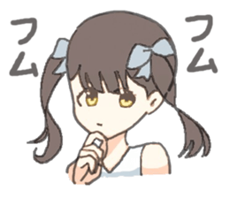 twin-tail girl sticker #12020220