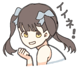 twin-tail girl sticker #12020224