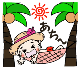 Hawaiian Girl ocyame of summer 1 sticker #12020479