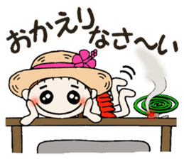 Hawaiian Girl ocyame of summer 1 sticker #12020489