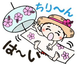 Hawaiian Girl ocyame of summer 1 sticker #12020494