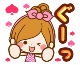 Leisurely a girlfriend animation sticker sticker #12022238