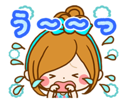 Leisurely a girlfriend animation sticker sticker #12022249