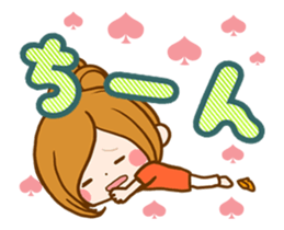 Leisurely a girlfriend animation sticker sticker #12022251