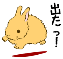 Everyday with the rabbits sticker #12022335