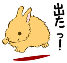 Everyday with the rabbits sticker #12022335