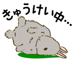 Everyday with the rabbits sticker #12022339