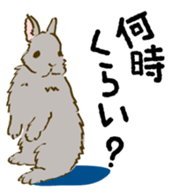 Everyday with the rabbits sticker #12022355