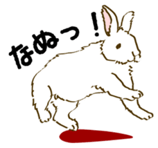 Everyday with the rabbits sticker #12022358