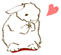 Everyday with the rabbits sticker #12022373