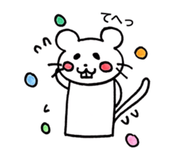 shiro usagi-san and shiro nezumi-san sticker #12022991