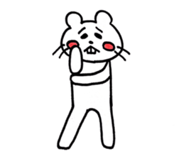 shiro usagi-san and shiro nezumi-san sticker #12022995