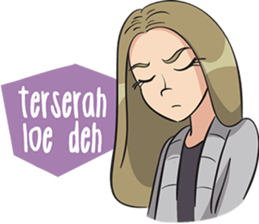 Cewe Gaul sticker #12023819