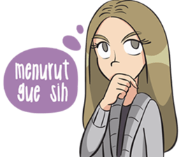 Cewe Gaul sticker #12023820