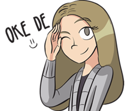 Cewe Gaul sticker #12023828