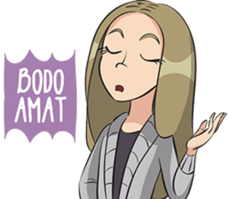 Cewe Gaul sticker #12023840