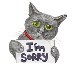 Black Addy Meow sticker #12024807