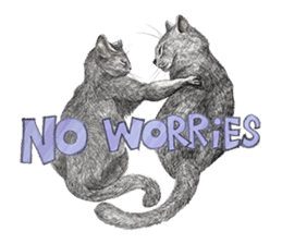 Black Addy Meow sticker #12024811