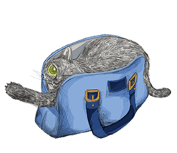 Black Addy Meow sticker #12024816