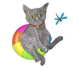 Black Addy Meow sticker #12024817