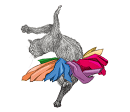 Black Addy Meow sticker #12024821