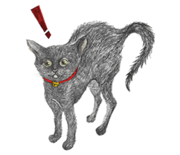 Black Addy Meow sticker #12024824