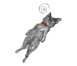 Black Addy Meow sticker #12024826