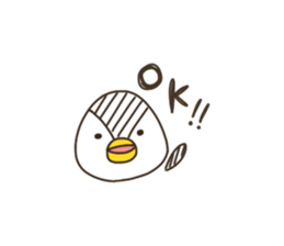 penguin like a rice-ball sticker #12024839