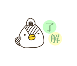 penguin like a rice-ball sticker #12024860