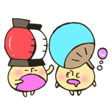 Mr. Bon dance mushroom sticker #12025118