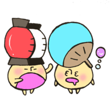 Mr. Bon dance mushroom sticker #12025118