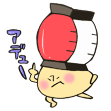 Mr. Bon dance mushroom sticker #12025123