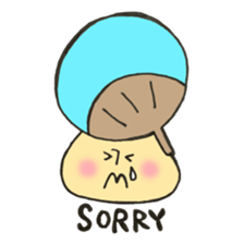 Mr. Bon dance mushroom sticker #12025125